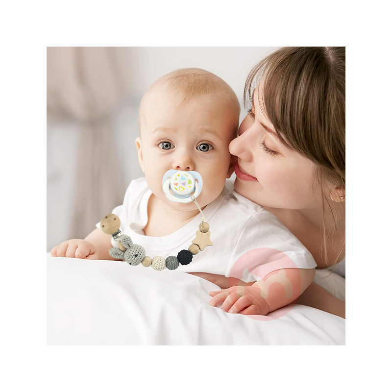 RUBY 목제 젖꼭지 체인 토끼 해외 현지 오리지날