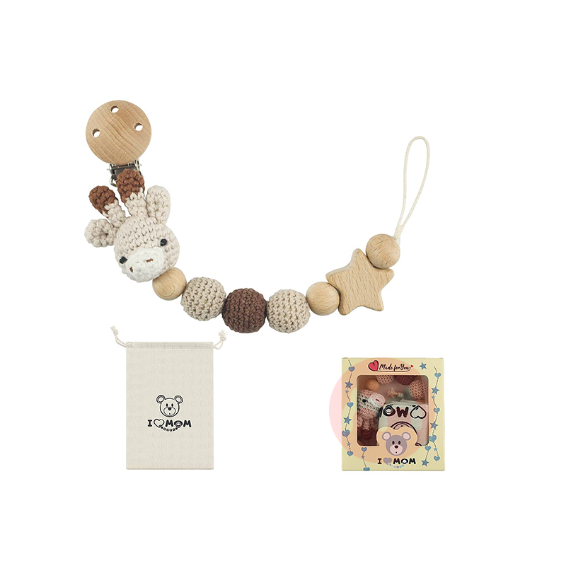 RUBY 나무 노리개 체인 베이지 기린 오리지널 해외 현지판