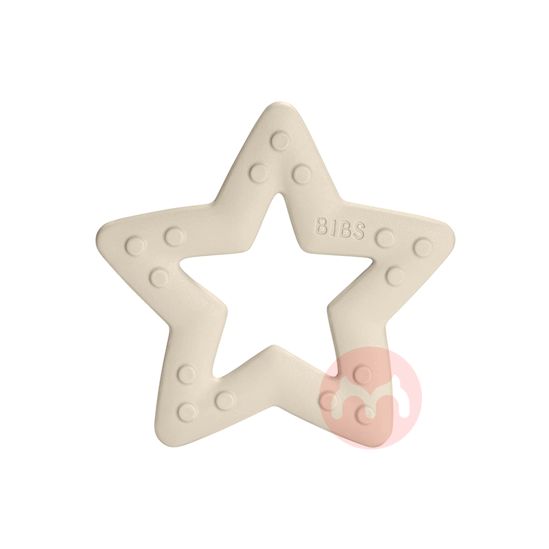 BIBS 덴마크 BIBS 화이트 별 마우스가드는 BPA 제외 해외 본토 원판