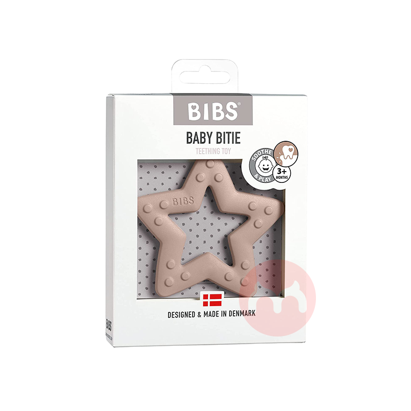 BIBS 덴마크 BIBS 핑크 브라운 별 마우스가드는 BPA 함유되지 않은 해외 토종 원판입니다