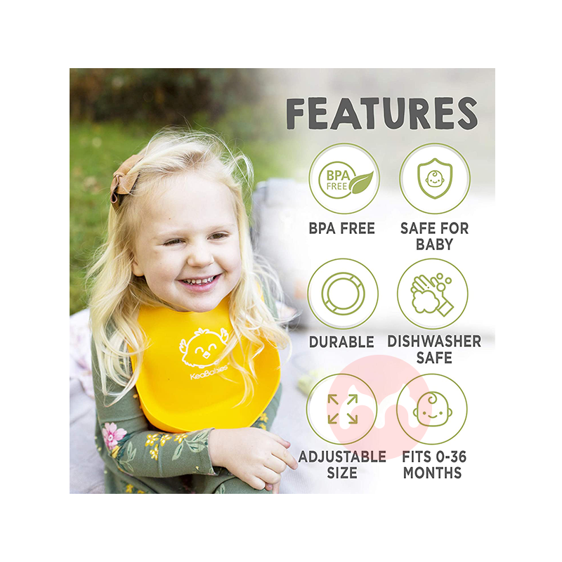 KeaBabies 미국 KeaBabies 물세탁 가능 실리콘 포켓 블루 옐로 해외 토종 원본