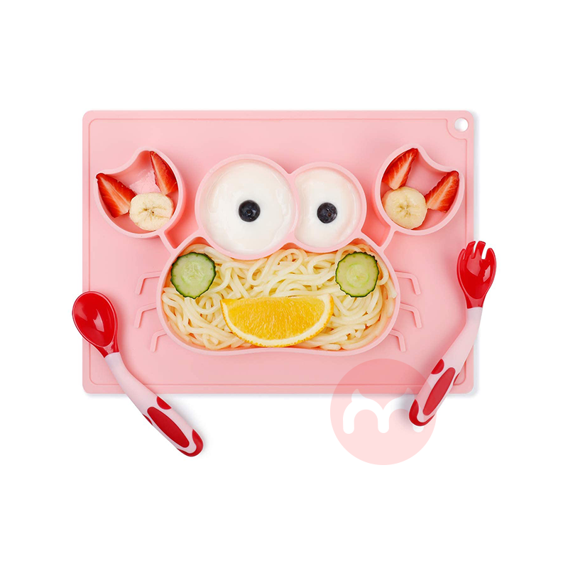 Future Founder 독일 Future Founder 실리콘 미끄럼 방지 디너 플레이트 핑크 해외 현지 오리지널