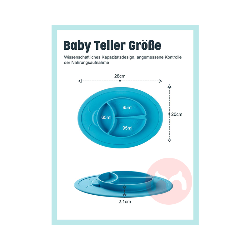 Future Founder 독일 Future Founder실리콘 미끄럼 방지 접시 블루 무당벌레 해외 현지 오리지널
