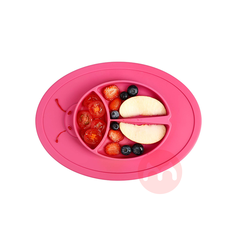 Future Founder 독일 Future Founder 실리콘 논슬립 디너 플레이트 핑크 무당벌레 해외 현지 오리지널