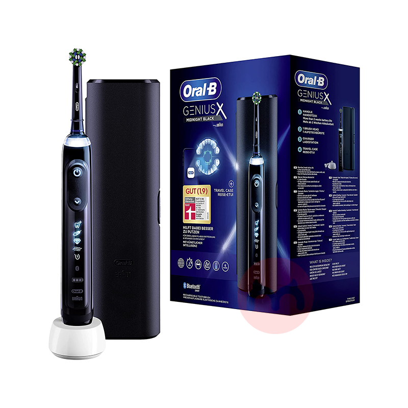 BRAUN 독일BRAUN oral-b Genius X 전동칫솔 블랙 해외 현지 오리지널