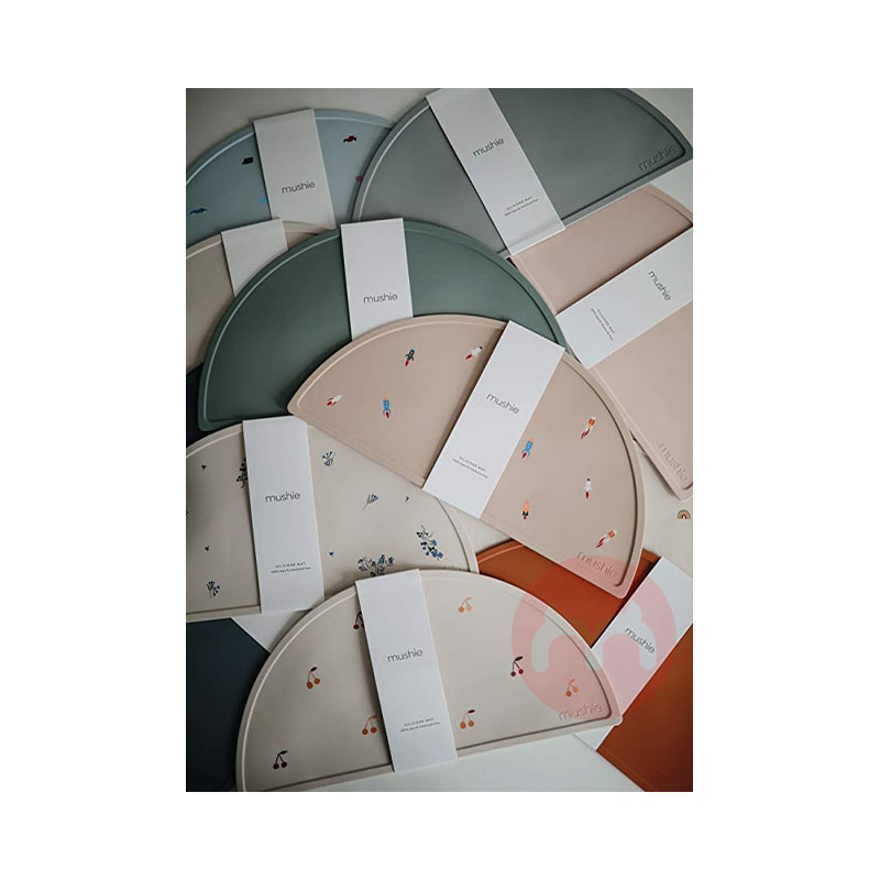 Mushie 덴마크 Mushie 어린이용 실리콘 스크럽 플레이스매트 해외 오리지널