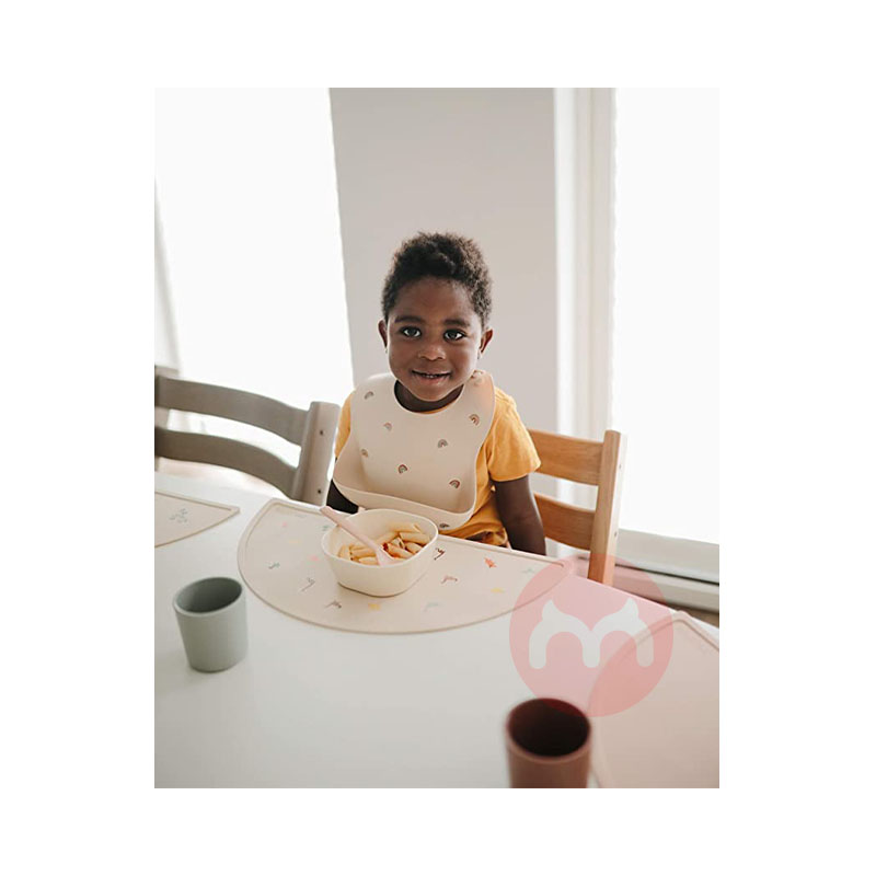 Mushie 덴마크 Mushie 어린이용 실리콘 스크럽 플레이스매트 해외 오리지널