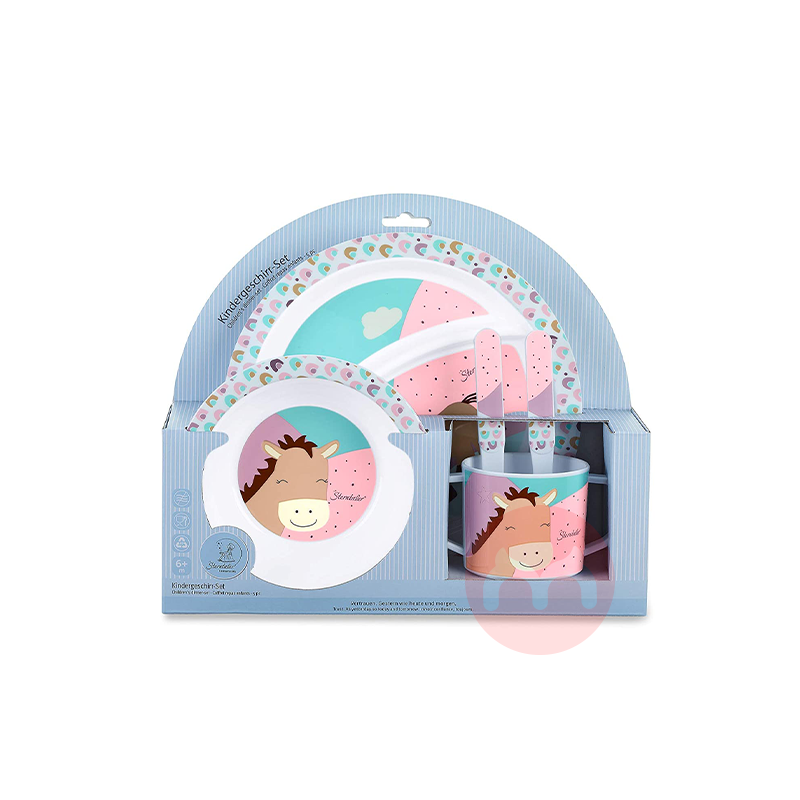 Sterntaler 독일 어린이 식기 세트 말 해외 현지 오리지널