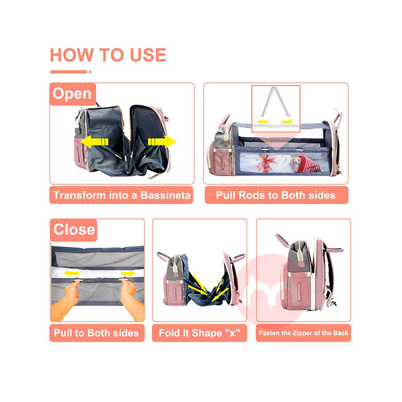 Shiaon American Shiaon 아기 기저귀 변경 배낭 다기능 미라 가방 해외 네이티브 원본