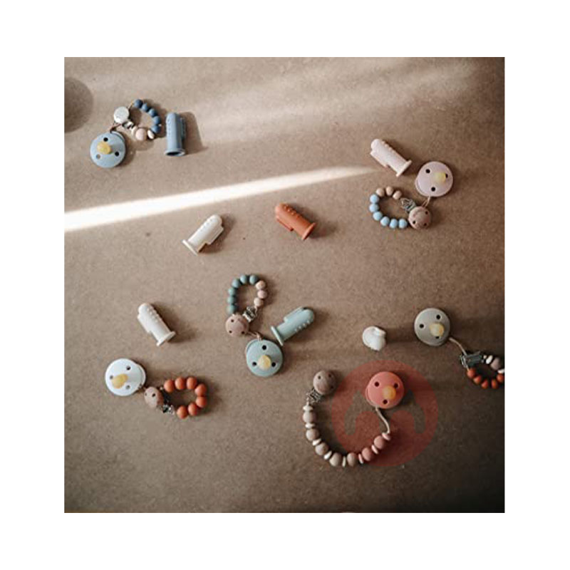 Mushie 덴마크 Mushie 신생아 실리콘 핑거 칫솔 오리지널 해외 현지판