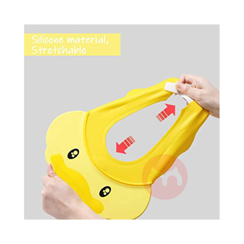 Einesin 어린이용 샤워캡, 베이비샴푸, 헤어케어 방수캡 6개월 이상(머리둘레 38cm 이상) 옐로우 해외 현지 오리지널