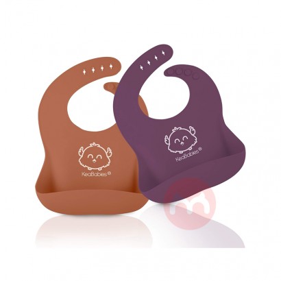 KeaBabies 미국 KeaBabies 워셔블 실리콘 턱받이 ...