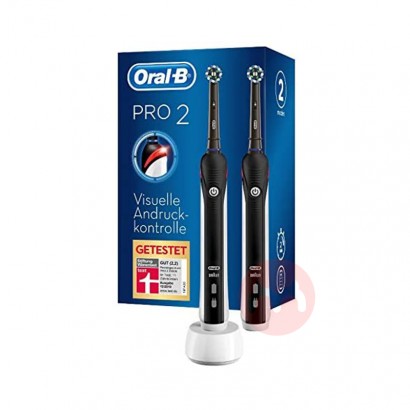 BRAUN 독일 oral-b PRO 2900 전동칫솔 2팩 블랙...