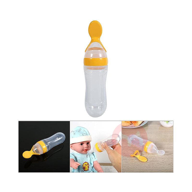 Tyenaza 실리콘 젖병 스푼(노란색) 해외 오리지날