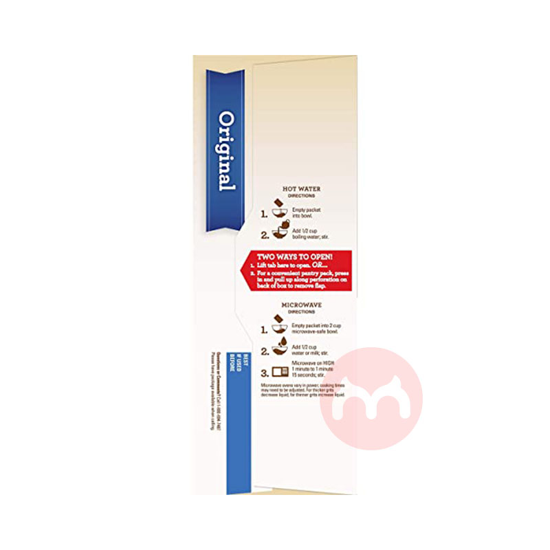 Quaker 퀘이커 아메리칸 퀘이커 교도 오리지널 시리얼 아침 죽 해외 현지 오리지널