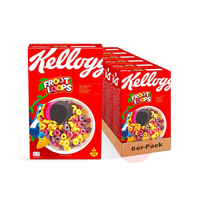 Kellogg's American Kellogg's 과일 맛 혼합 시리얼 링 6팩 오리지널 해외