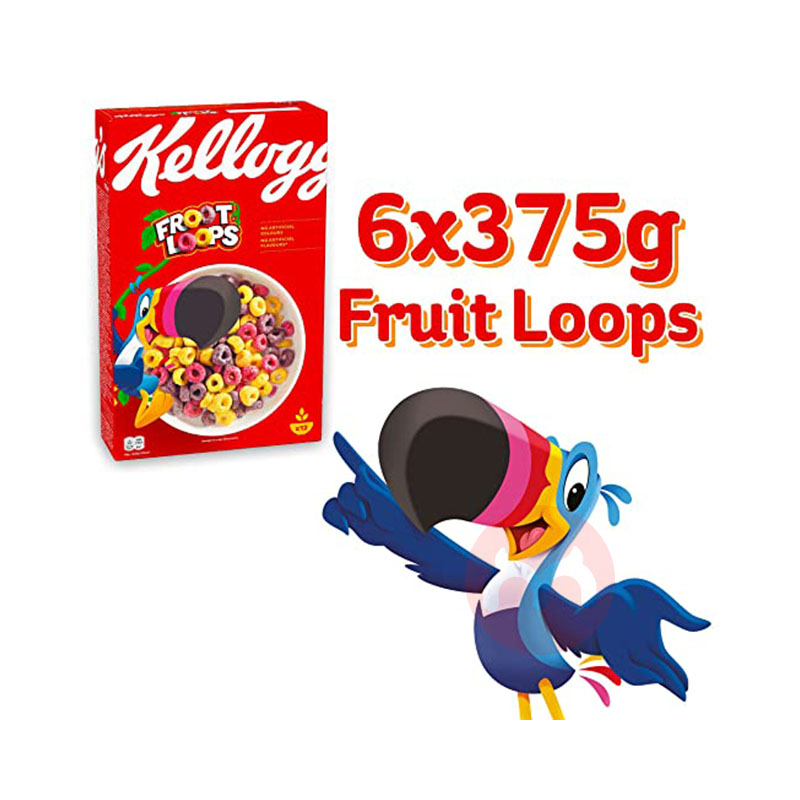 Kellogg's American Kellogg's 과일 맛 혼합 시리얼 링 6팩 오리지널 해외