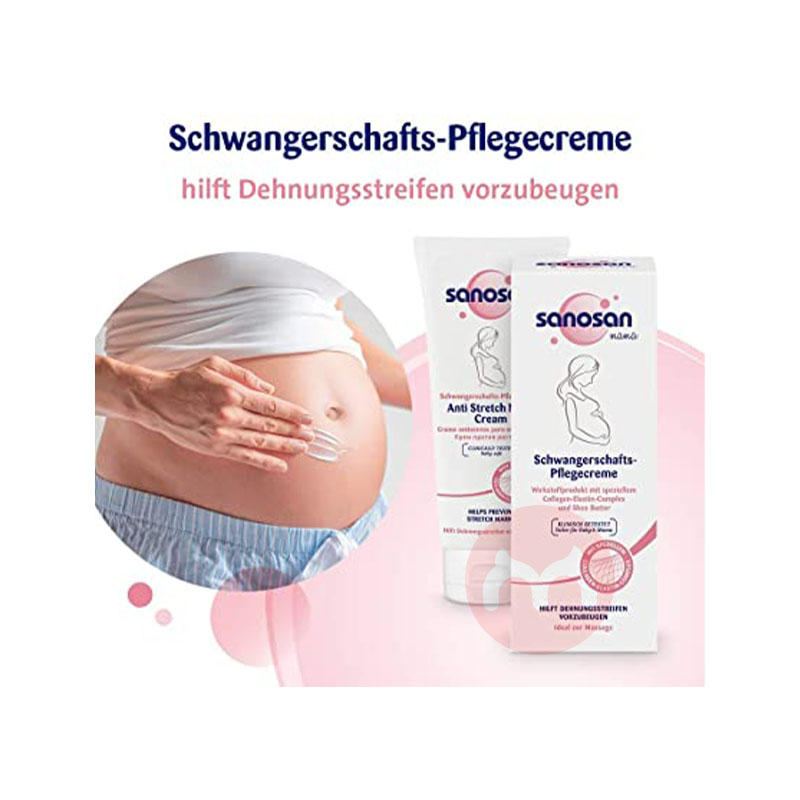 Sanosan 독일 임산부 예방 튼살 케어 크림 해외 현지 오리지널