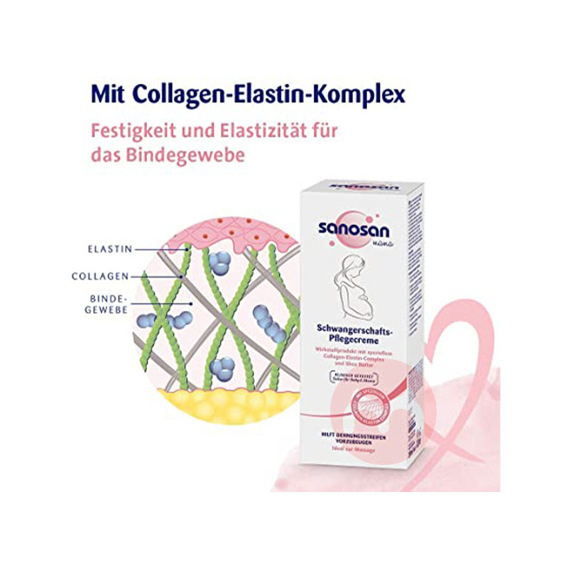 Sanosan 독일 임산부 예방 튼살 케어 크림 해외 현지 오리지널