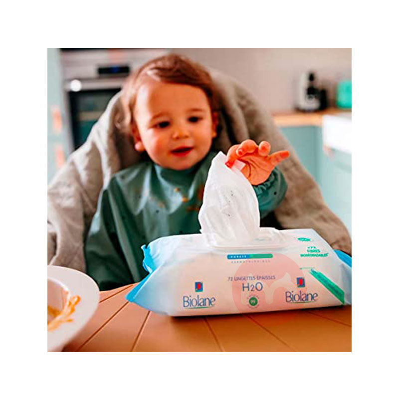 Biolane 프렌치 베이비 퓨어 H2O 클렌징 물티슈 72개 해외 현지 오리지널