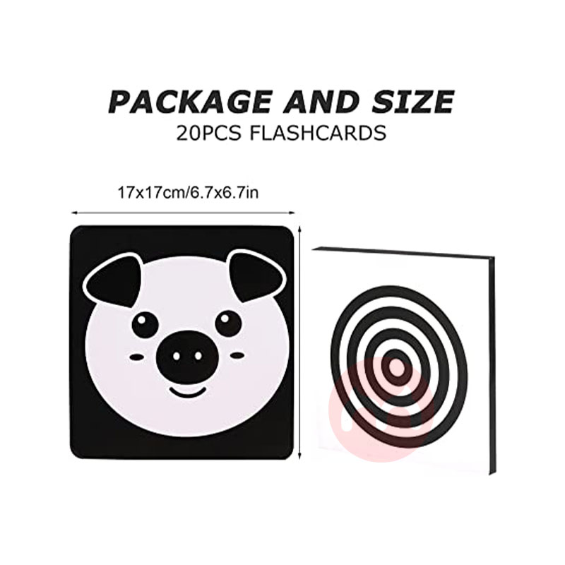 Funvce 독일 Funvce 아기 시각 자극 흑백 카드 해외 현지 오리지널