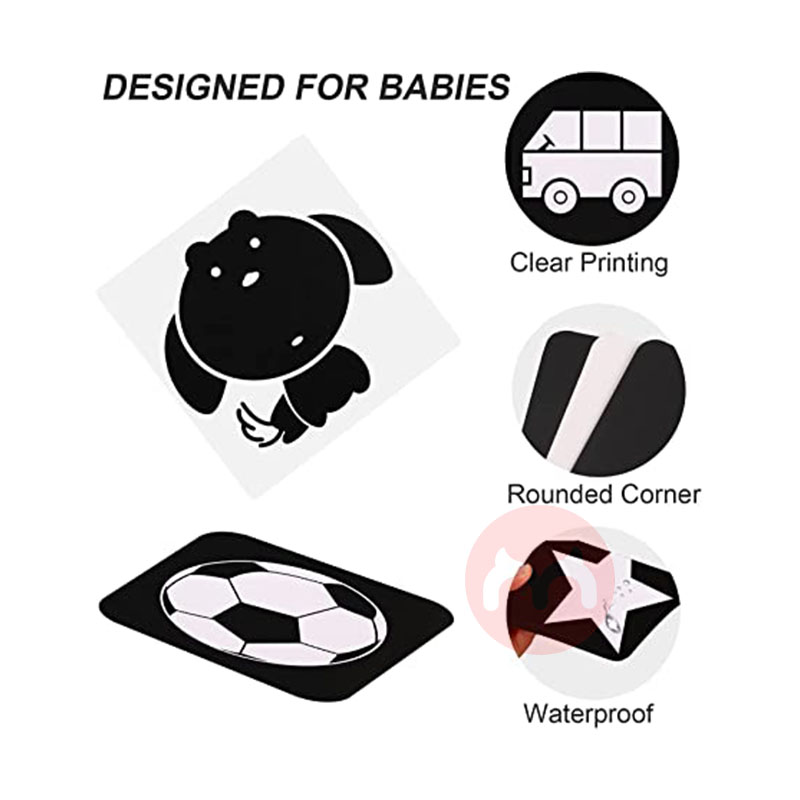 Funvce 독일 Funvce 아기 시각 자극 흑백 카드 해외 현지 오리지널