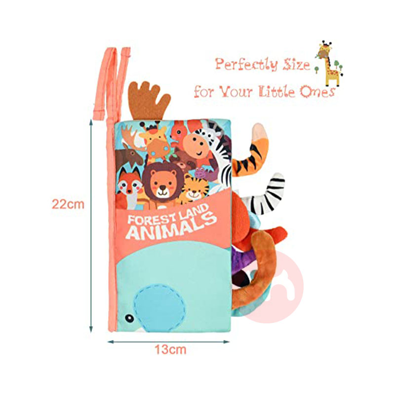 Vicloon 독일 Vicloon 아기 동물 꼬리 테마 천 책 해외 현지 원본