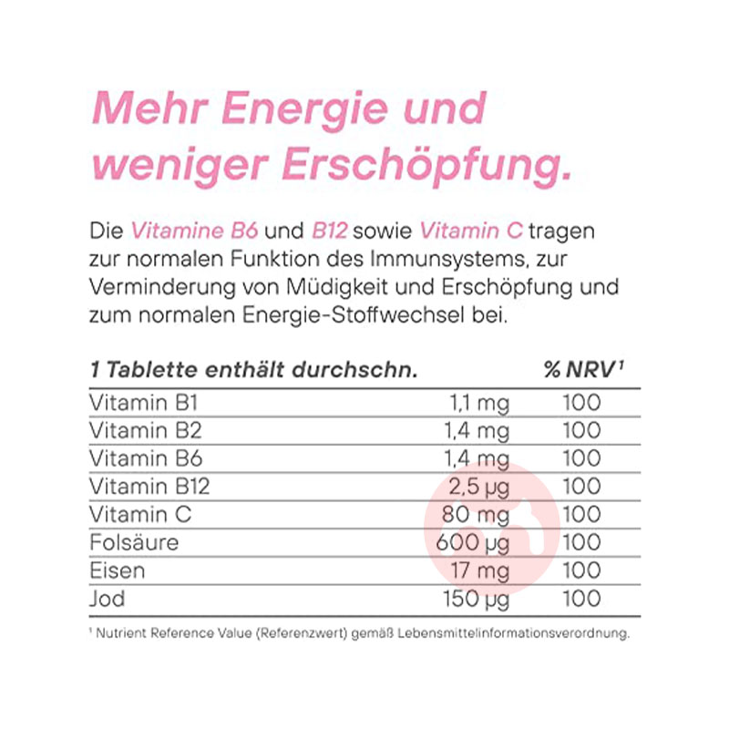 EuRho® Vital 독일 임산부 종합 비타민, 엽산 및 미네랄, 해외 오리지널 버전