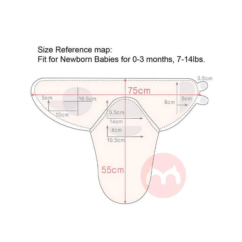 Vicloon 독일 Vicloon 아기 포대기 2개입, 해외 오리지널 버전