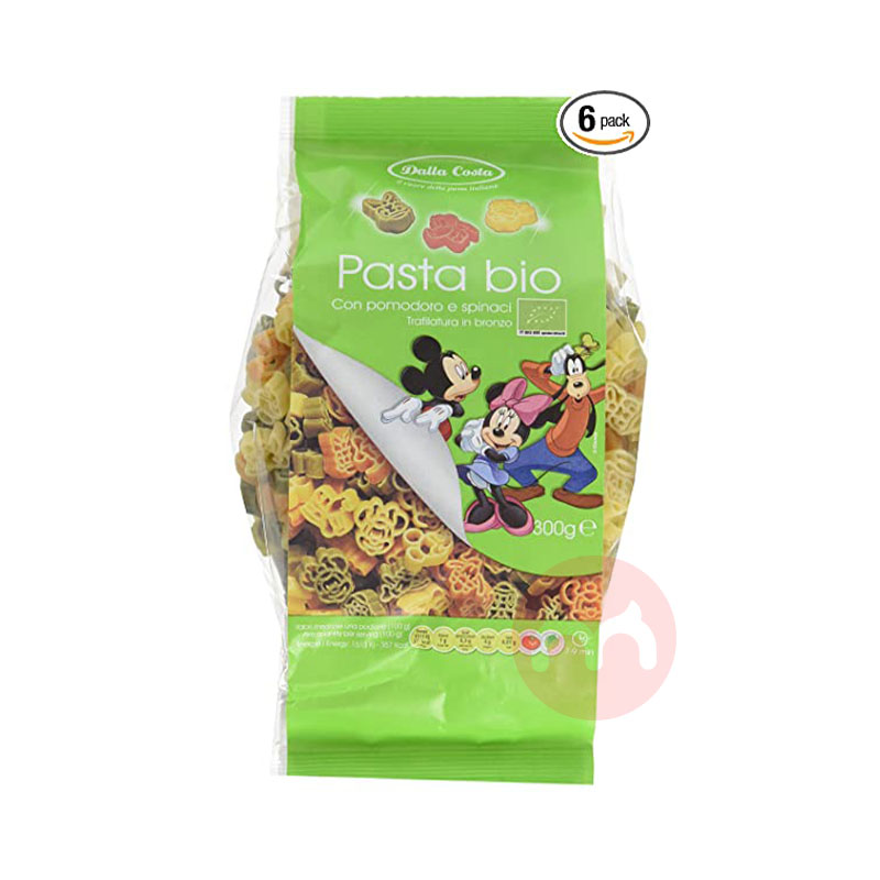 Dalla Costa 이탈리아 달라코스타 유기농 베이비 삼색 미키마우스 누들 6팩 해외 오리지널
